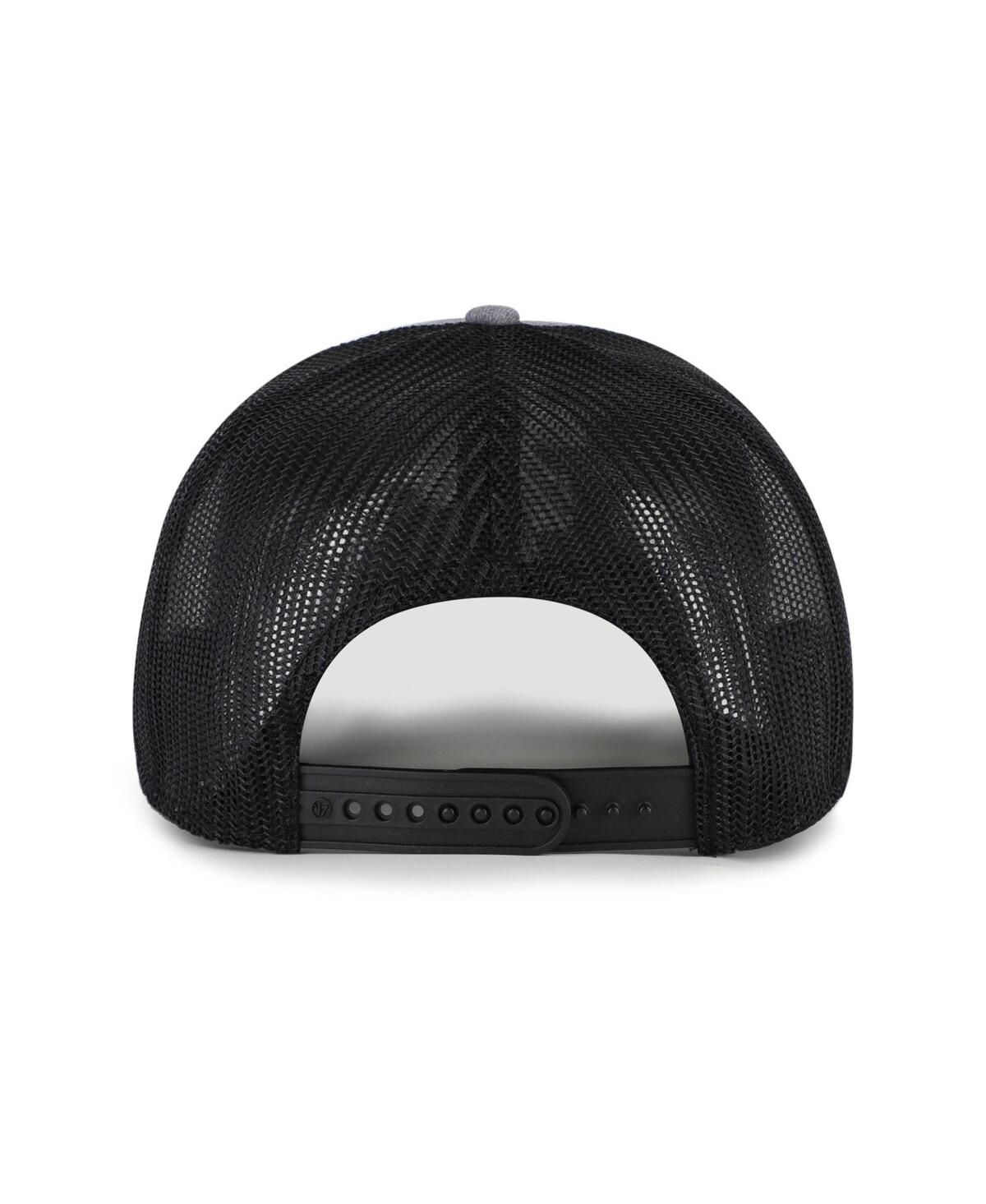 47 Brand Men's Heather Charcoal New York Jets Carbon Rope Trucker Adjustable Hat