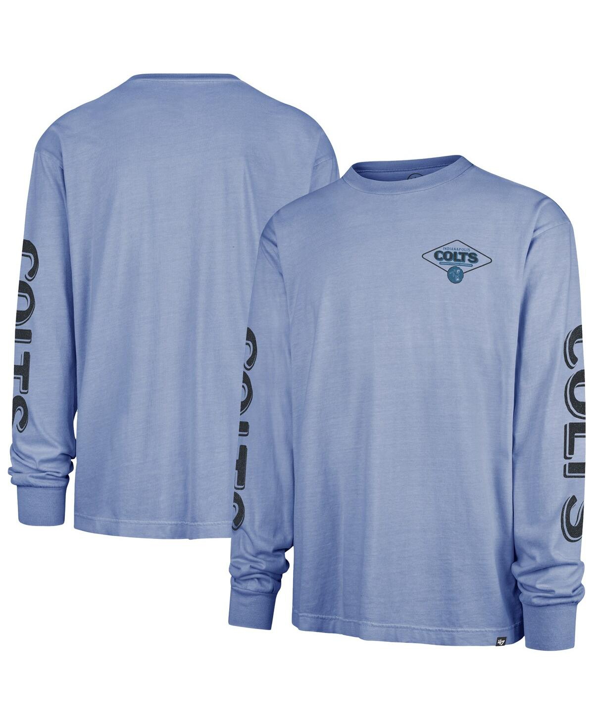 47 Brand Men's Royal Indianapolis Colts Cairn Ravine Foundation Throwback Long Sleeve T-shirt In Blue
