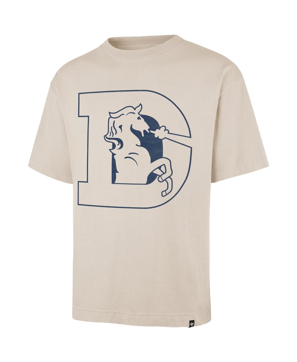 47 Brand Men's Tan Denver Broncos Bouldering Imprint Ravine Foundation Throwback T-shirt In Neutral