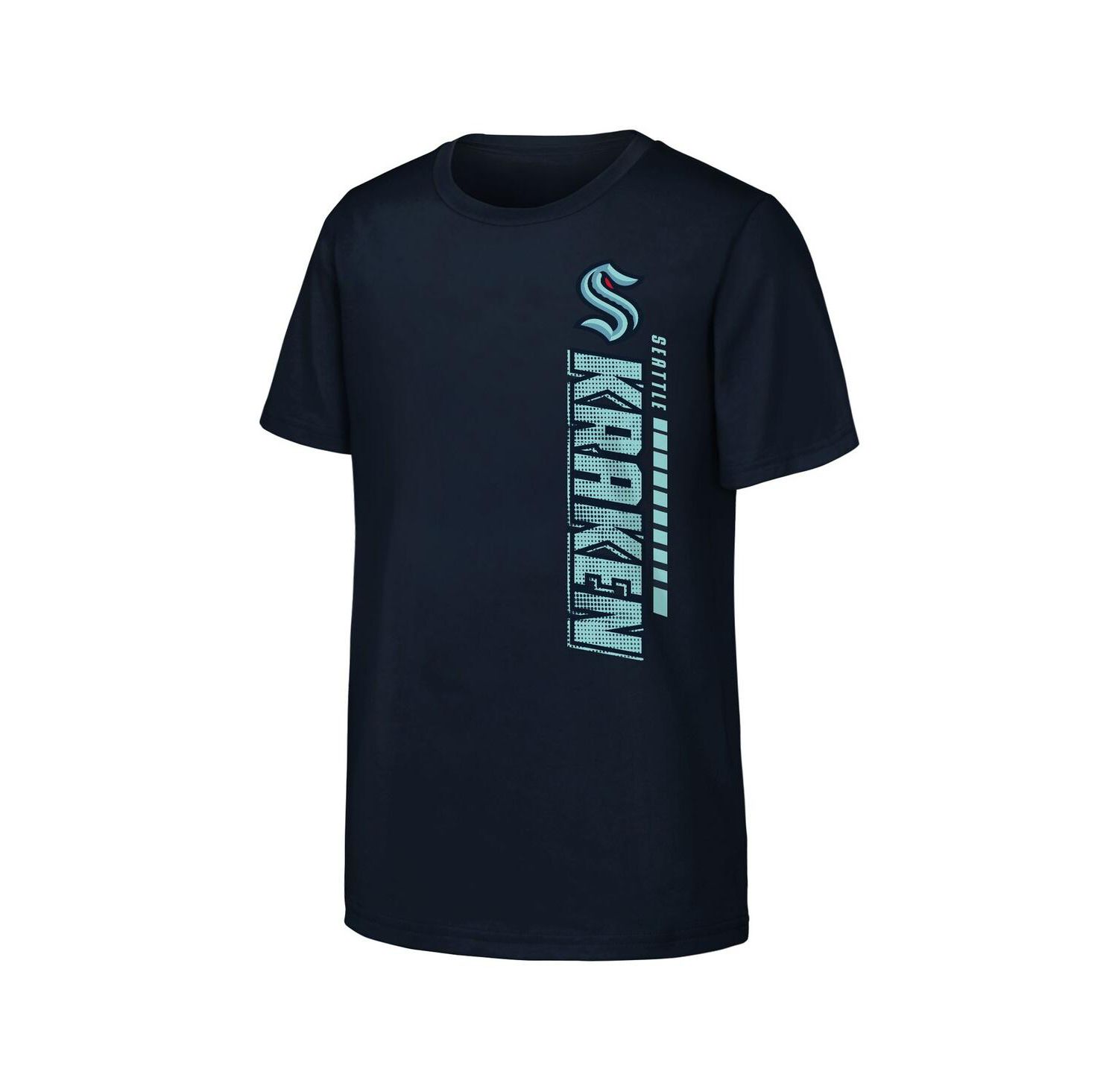 Big Boys and Girls Navy Seattle Kraken Atmosphere T-Shirt
