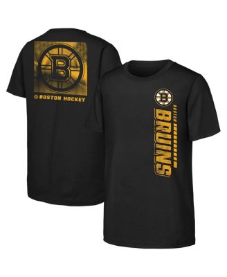 Outerstuff - Big Boys and Girls Black Boston Bruins Atmosphere T-Shirt