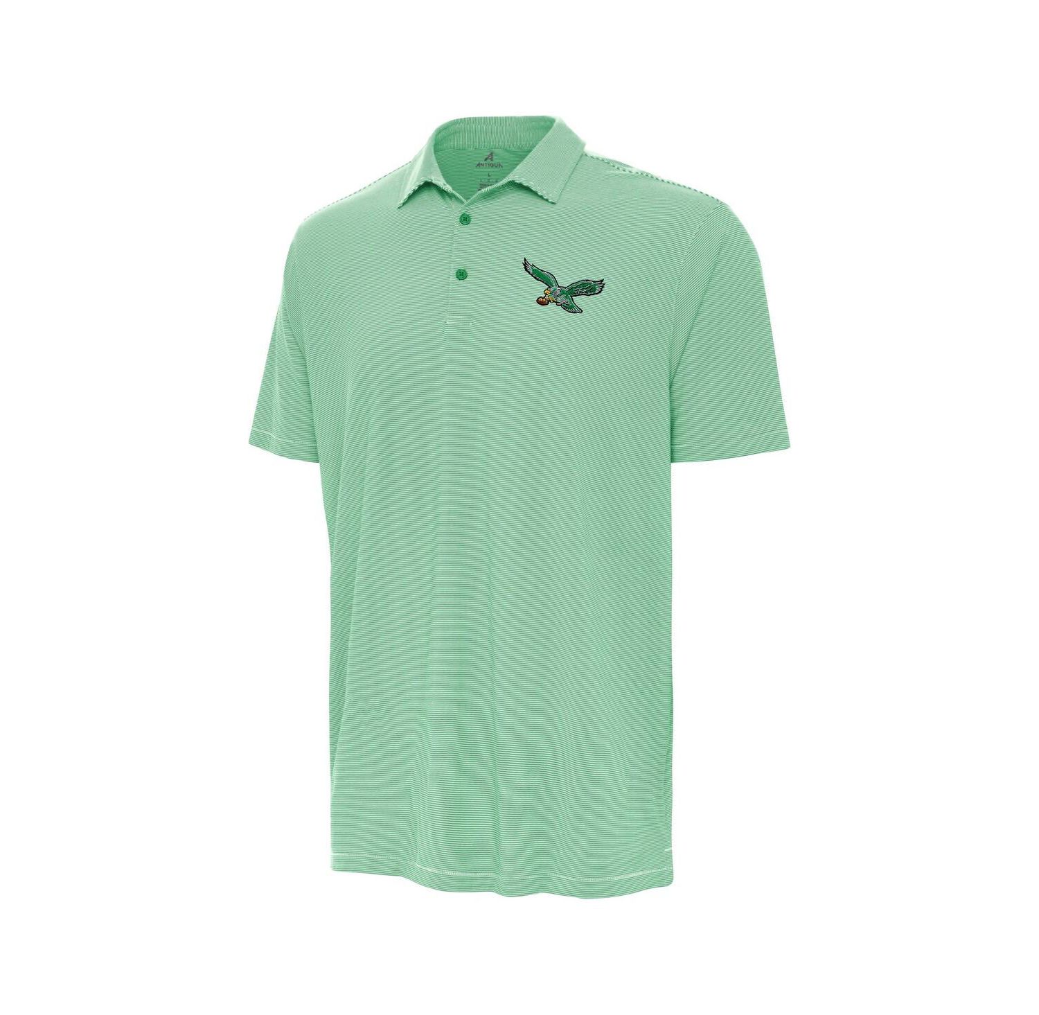 Men's Kelly Green/White Philadelphia Eagles Twine Performance Polo Shirt