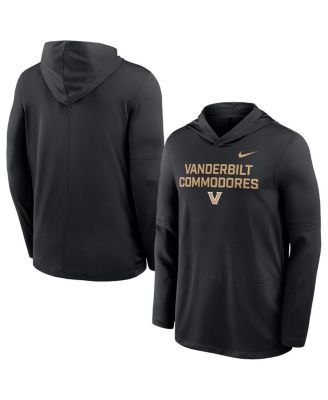 Nike - Men's Black Vanderbilt Commodores 2025 Sideline Dri-FIT Long Sleeve Hoodie T-Shirt