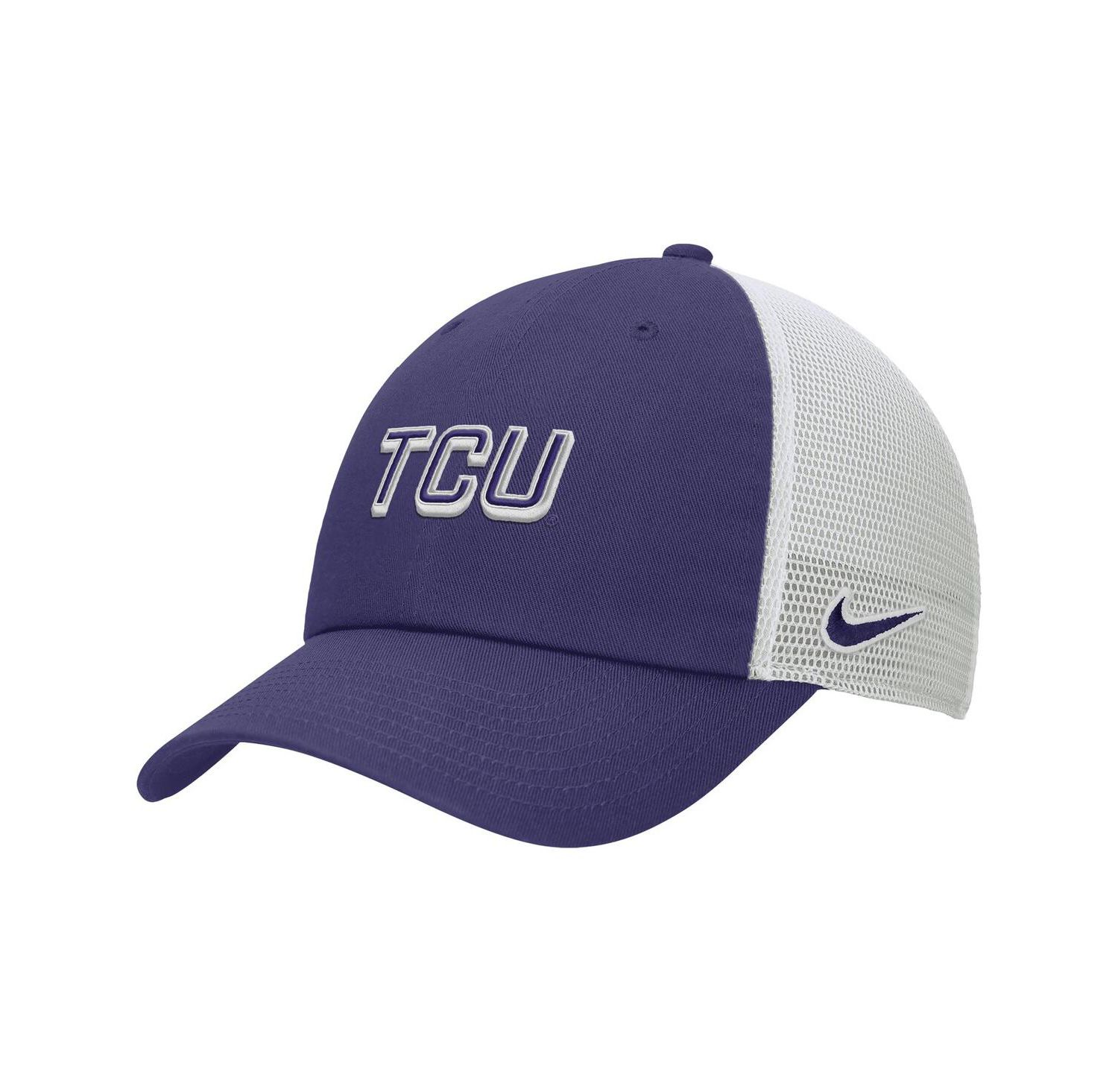 Men's Purple TCU Horned Frogs On-Field Club Adjustable Trucker Hat