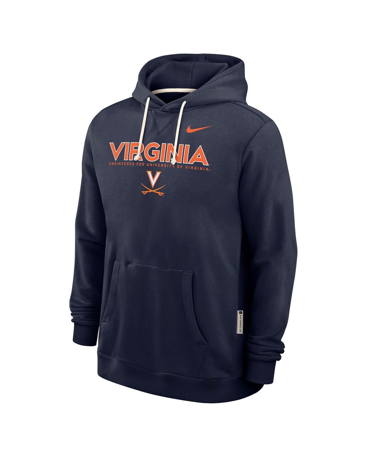 Nike Men's Navy Virginia Cavaliers 2025 Sideline Performance Pullover Hoodie In Blue