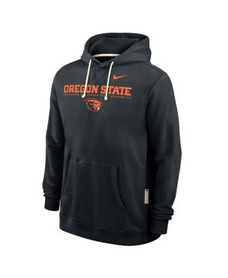 Men's Black Oregon State Beavers 2025 Sideline Performance Pullover Hoodie