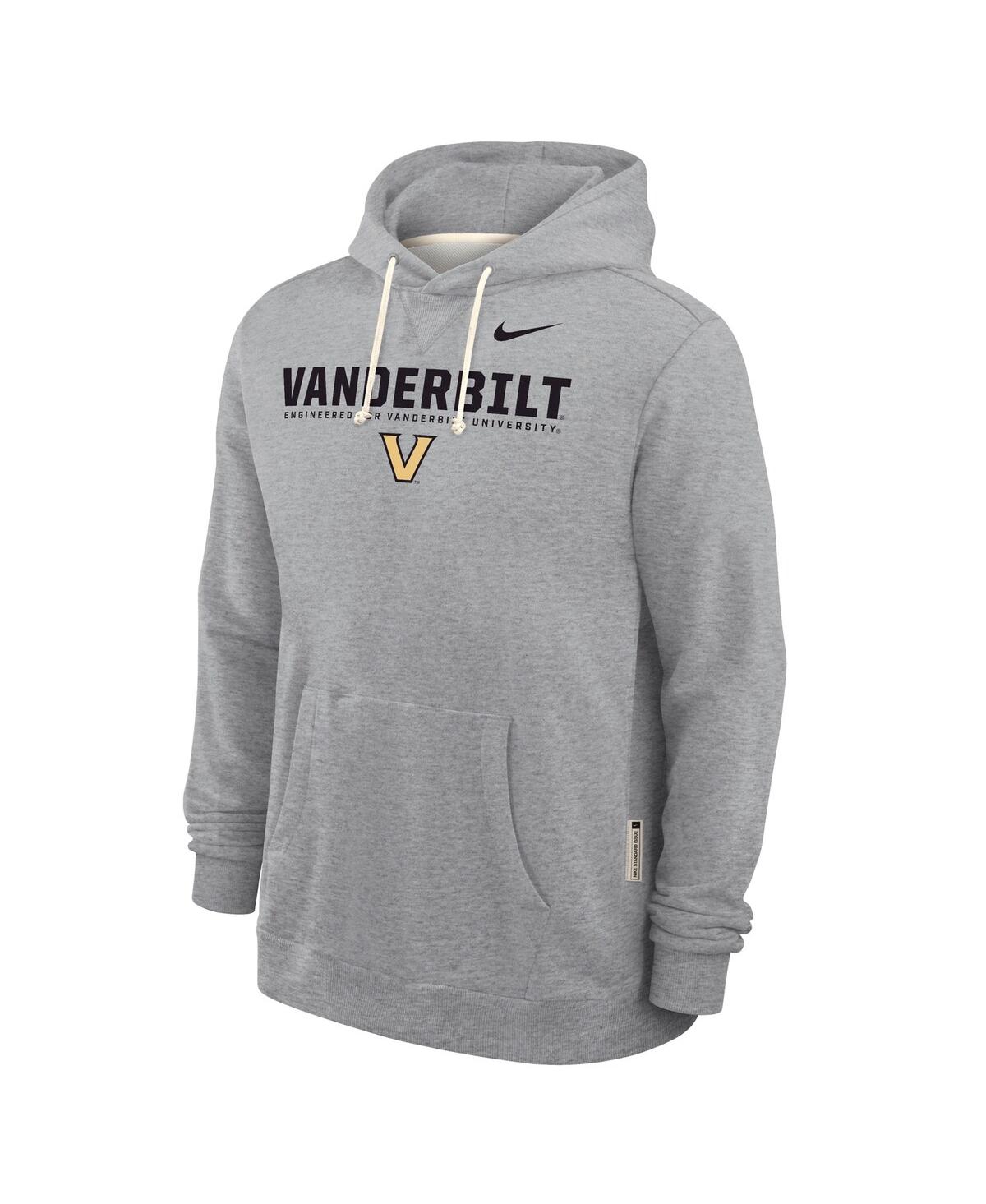Nike Men's Heather Gray Vanderbilt Commodores 2025 Sideline Performance Pullover Hoodie In Gray