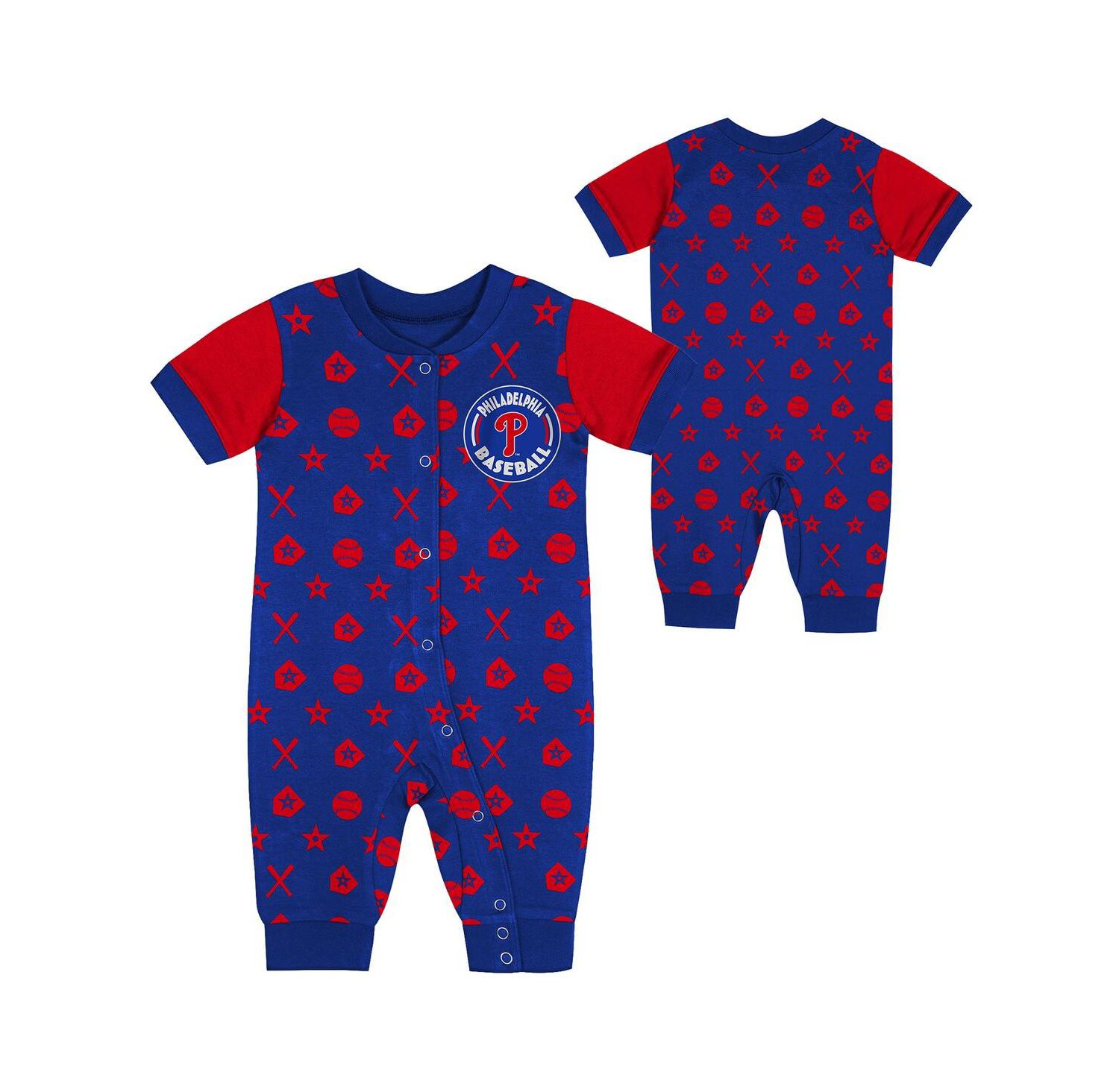 Newborn Blue Philadelphia Phillies Hard 90 Coveralls