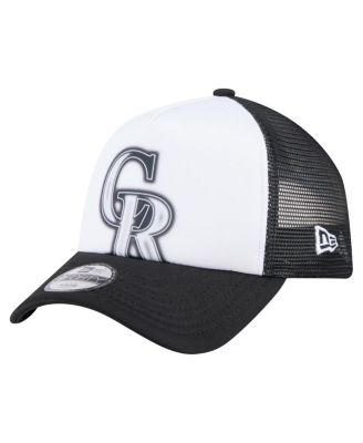 New Era - Toddler White/Black Colorado Rockies Painted A-Frame 9FORTY Trucker Adjustable Hat