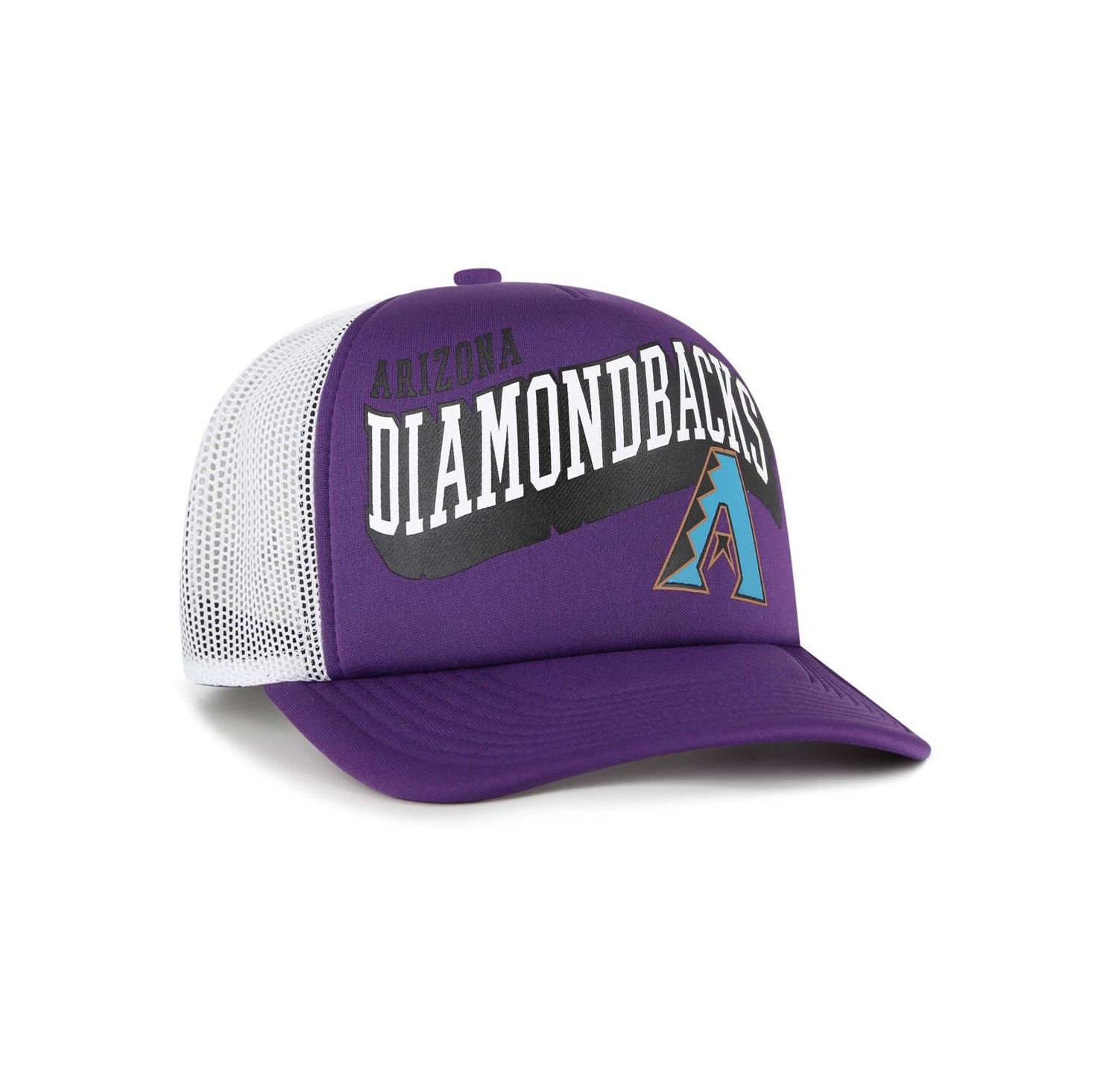 Men's Purple Arizona Diamondbacks Meander Foam Trucker Snapback Hat