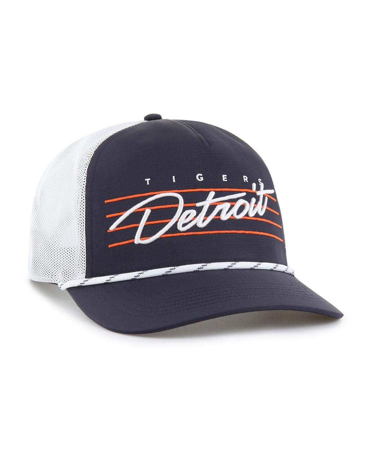 47 Brand Men's Navy Detroit Tigers Brrr Downburst Mesh Hitch Adjustable Hat In Blue