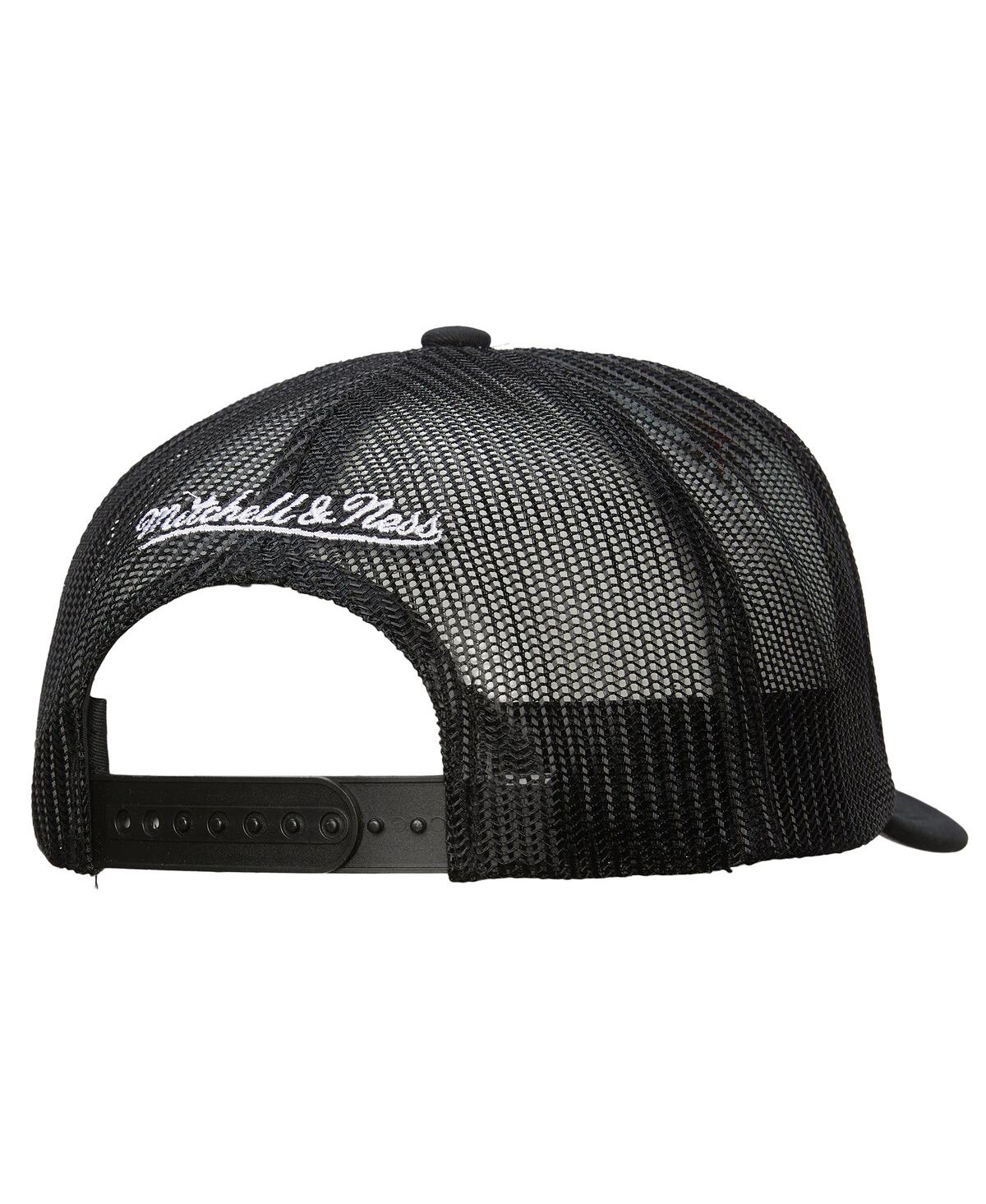 Mitchell & Ness Men's White/Black Vegas Golden Knights Gridlock Trucker Adjustable Hat
