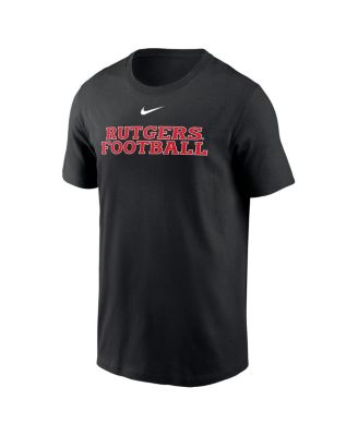 Men's Black Rutgers Scarlet Knights Football Performance T-Shirt