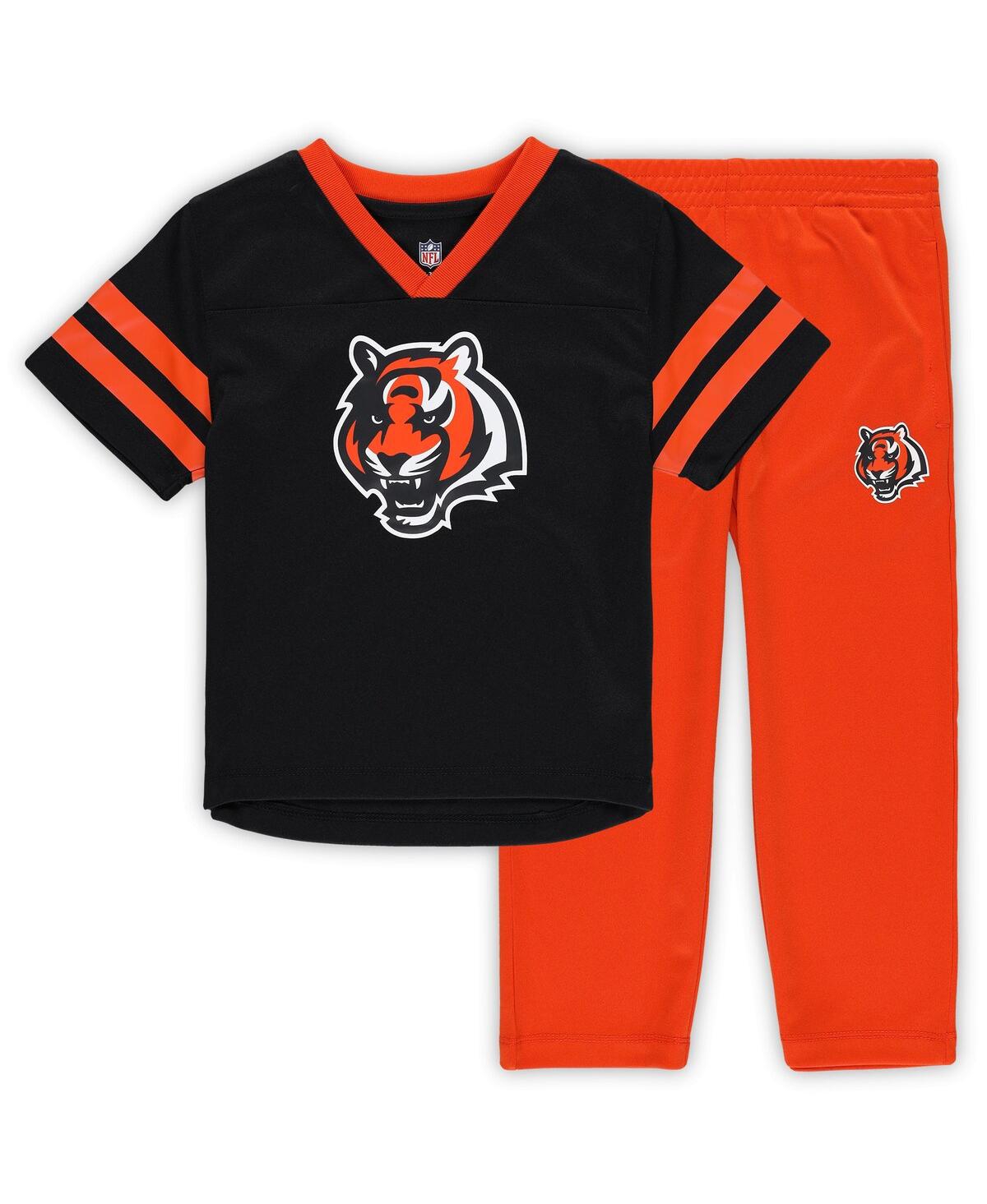 Outerstuff Toddler 2-piece Cincinnati Bengals T-shirt And Pants Set In Black