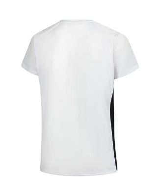 Women's White Cincinnati Bengals Plus Size Glitter Lace-Up V-Neck T-Shirt