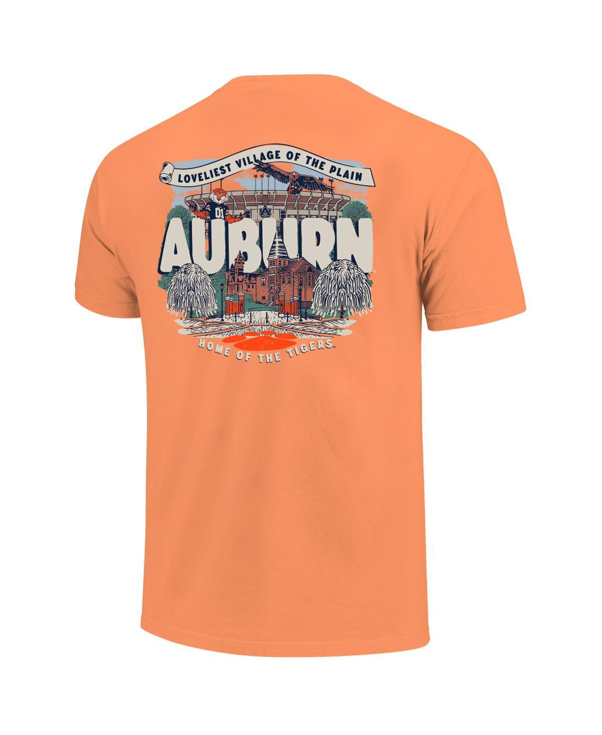 Image One Big Boys And Girls Orange Auburn Tigers Comfort Colors Hyperlocal Campus Scene T-shirt In Pink
