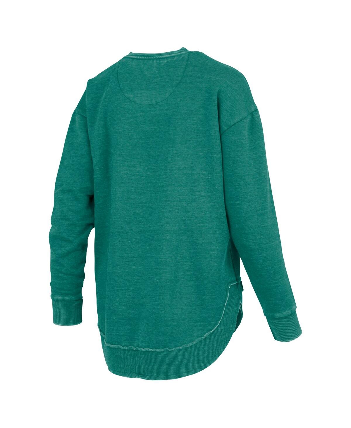 Pressbox Women's Green Michigan State Spartans Westin Poncho V-neck Pullover Sweatshirt In Green