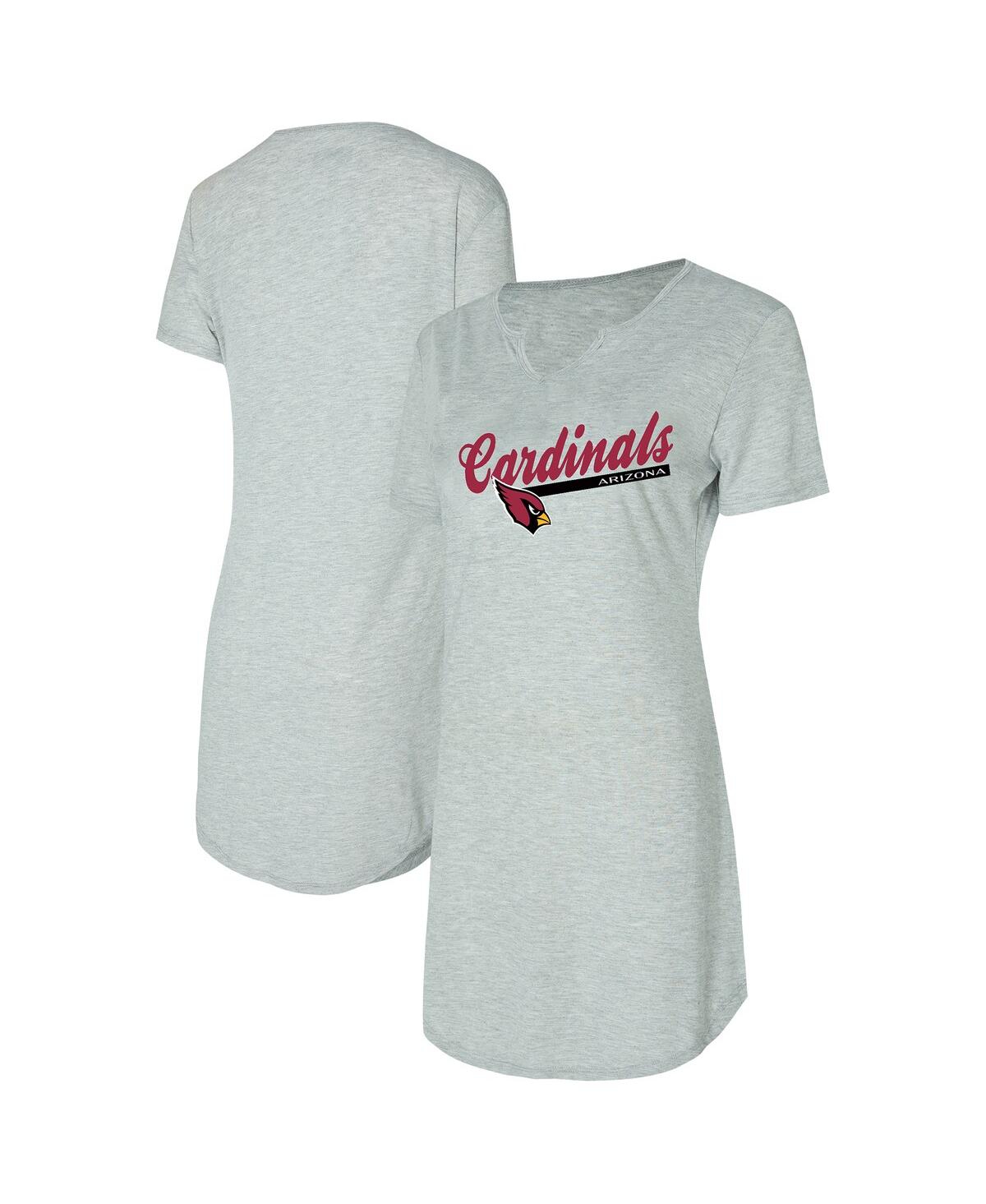 Concepts Sport Women's Gray Arizona Cardinals Petition Knit Nightshirt