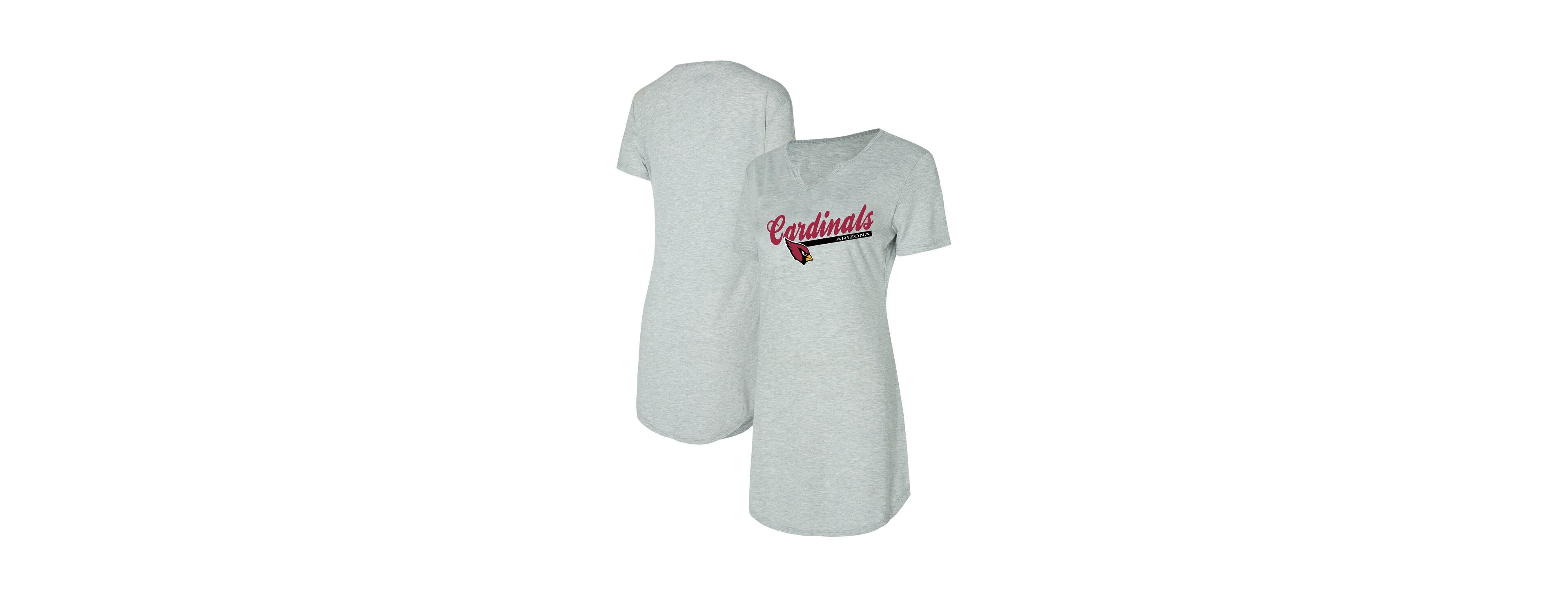 Concepts Sport Women's Gray Arizona Cardinals Petition Knit Nightshirt