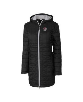 Women's Black Georgia Bulldogs Rainier PrimaLoft Eco Hooded Long Coat