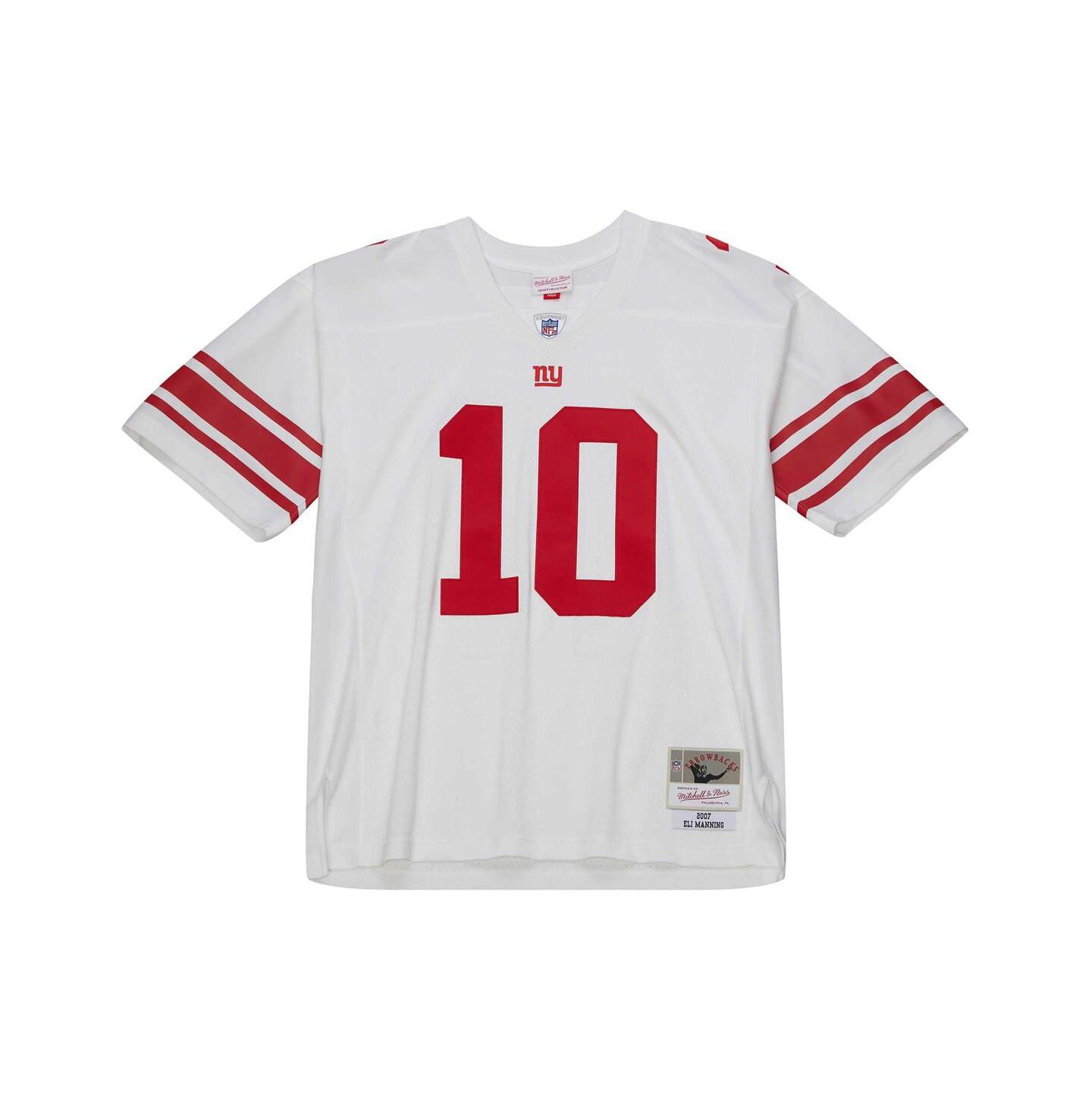 Мужское джерси Mitchell & Ness Eli Manning New York Giants Legacy, реплика, White — фото 5