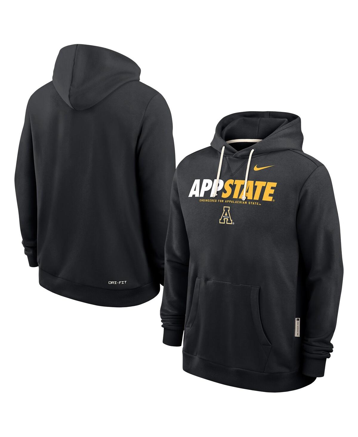 Nike Men's Black Appalachian State Mountaineers 2025 Sideline Performance Pullover Hoodie In Black