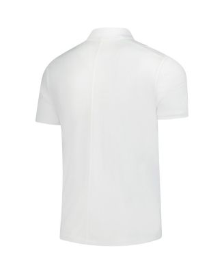 Men's White 3M Open Performance Victory Solid Polo Shirt