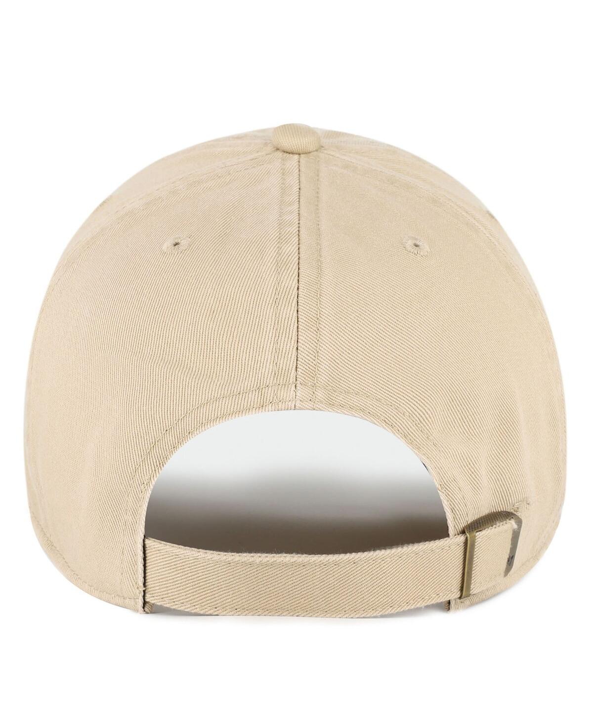 47 Brand Men's Khaki Duke Blue Devils Vault Clean Up Adjustable Hat In Brown