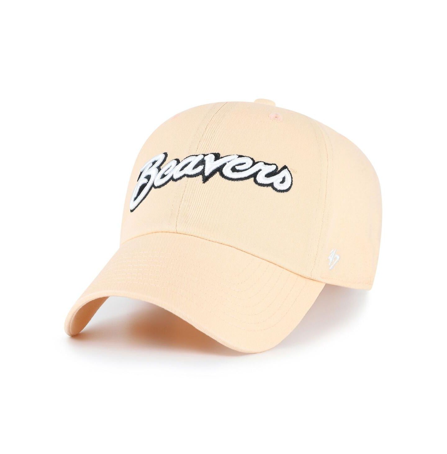 Мужская кепка '47 Brand Cream Oregon State Beavers Clean Up Adjustable Hat — фото 1