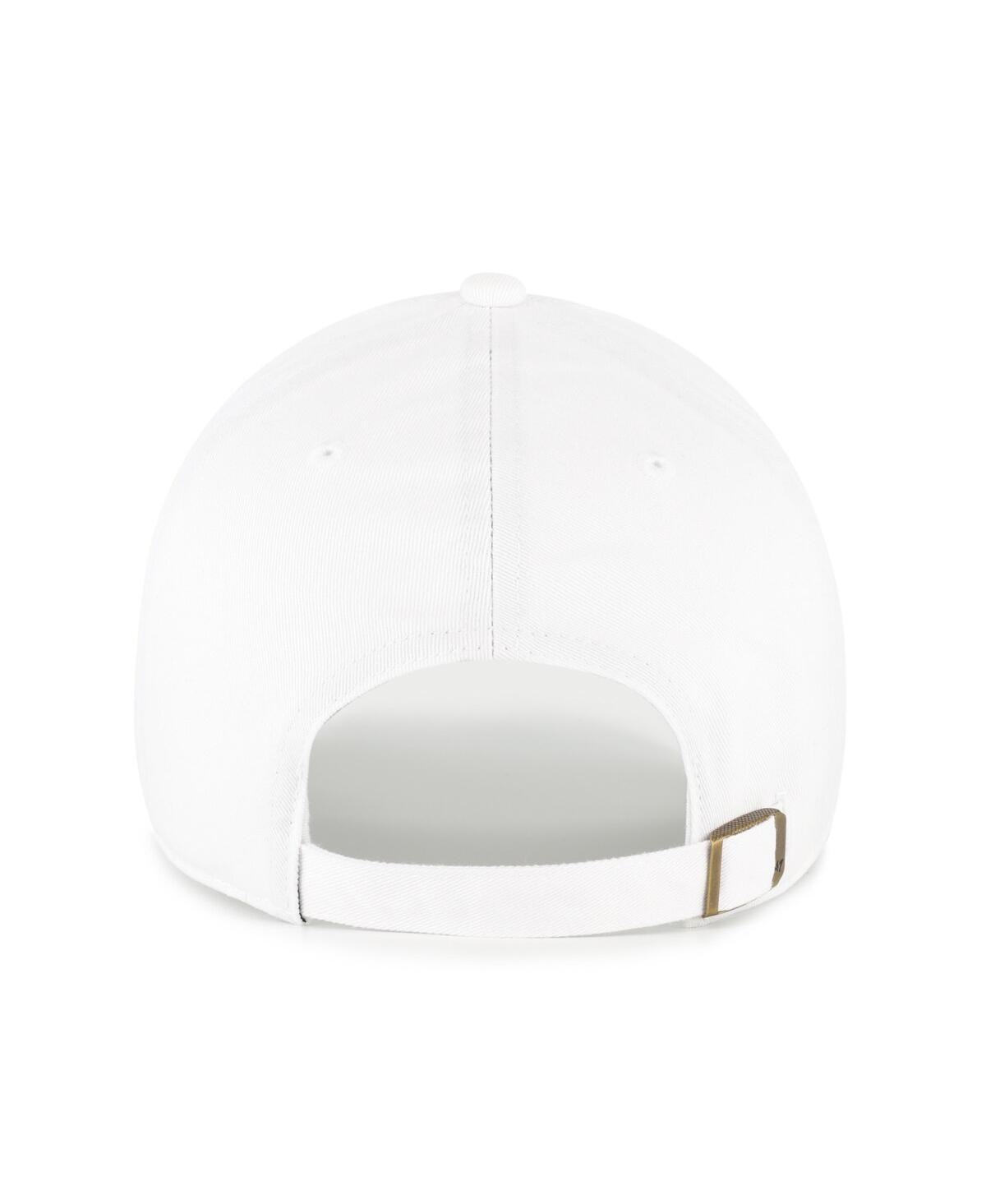 47 Brand Men's White Georgia Tech Yellow Jackets Clean Up Adjustable Hat In White