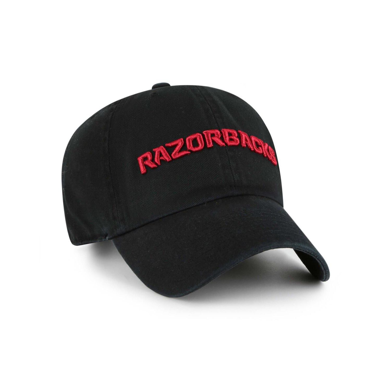 Men's Black Arkansas Razorbacks Clean Up Adjustable Hat