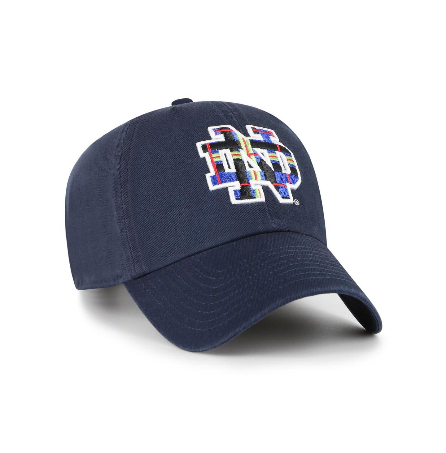 Мужская кепка '47 Brand Navy Notre Dame Fighting Irish Clean Up Adjustable Hat — фото 3