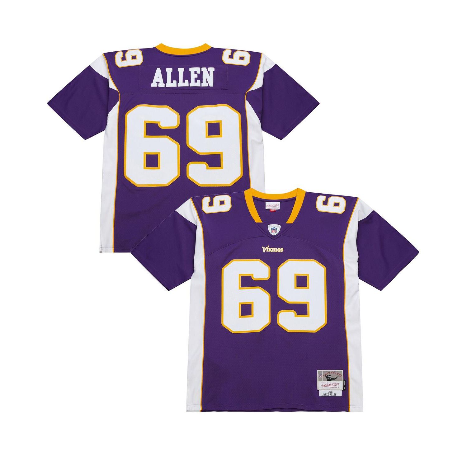 Men's Jared Allen Purple Minnesota Vikings 2011 Legacy Replica Jersey