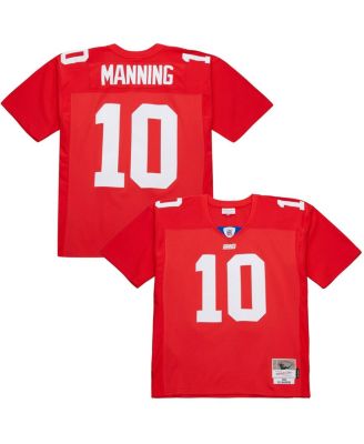 Mitchell & Ness - Men's Eli Manning Red New York Giants 2004 Legacy Replica Jersey