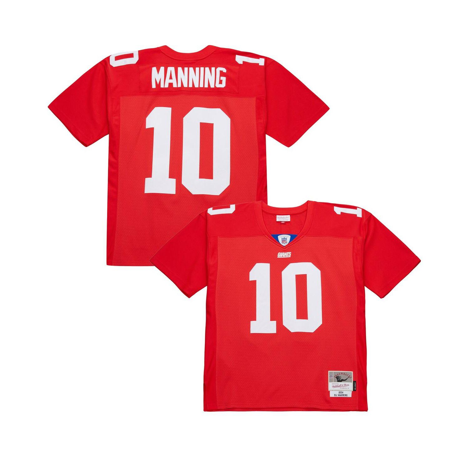 Men's Eli Manning Red New York Giants 2004 Legacy Replica Jersey