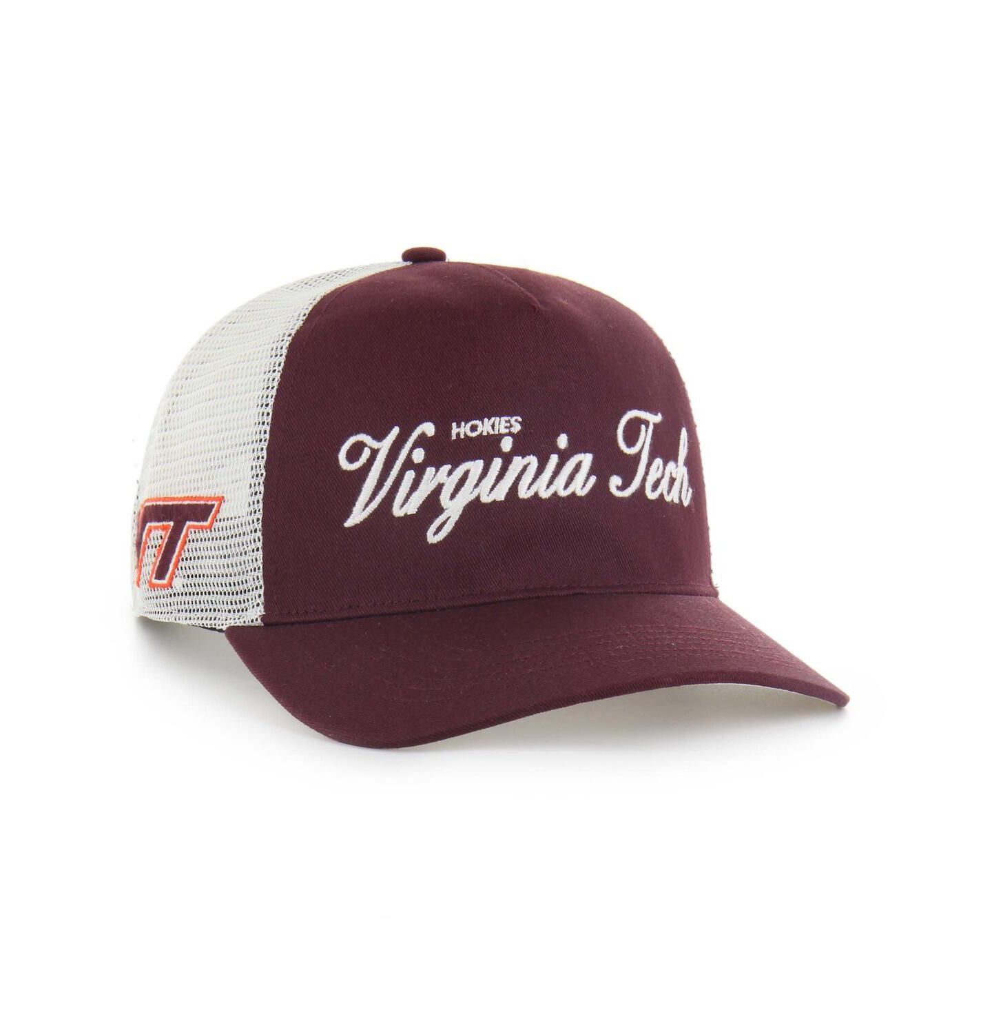 Кепка '47 Brand Maroon Virginia Tech Hokies Contemporary Basics Foundation Trucker Hitch Adjustable Hat — фото 1