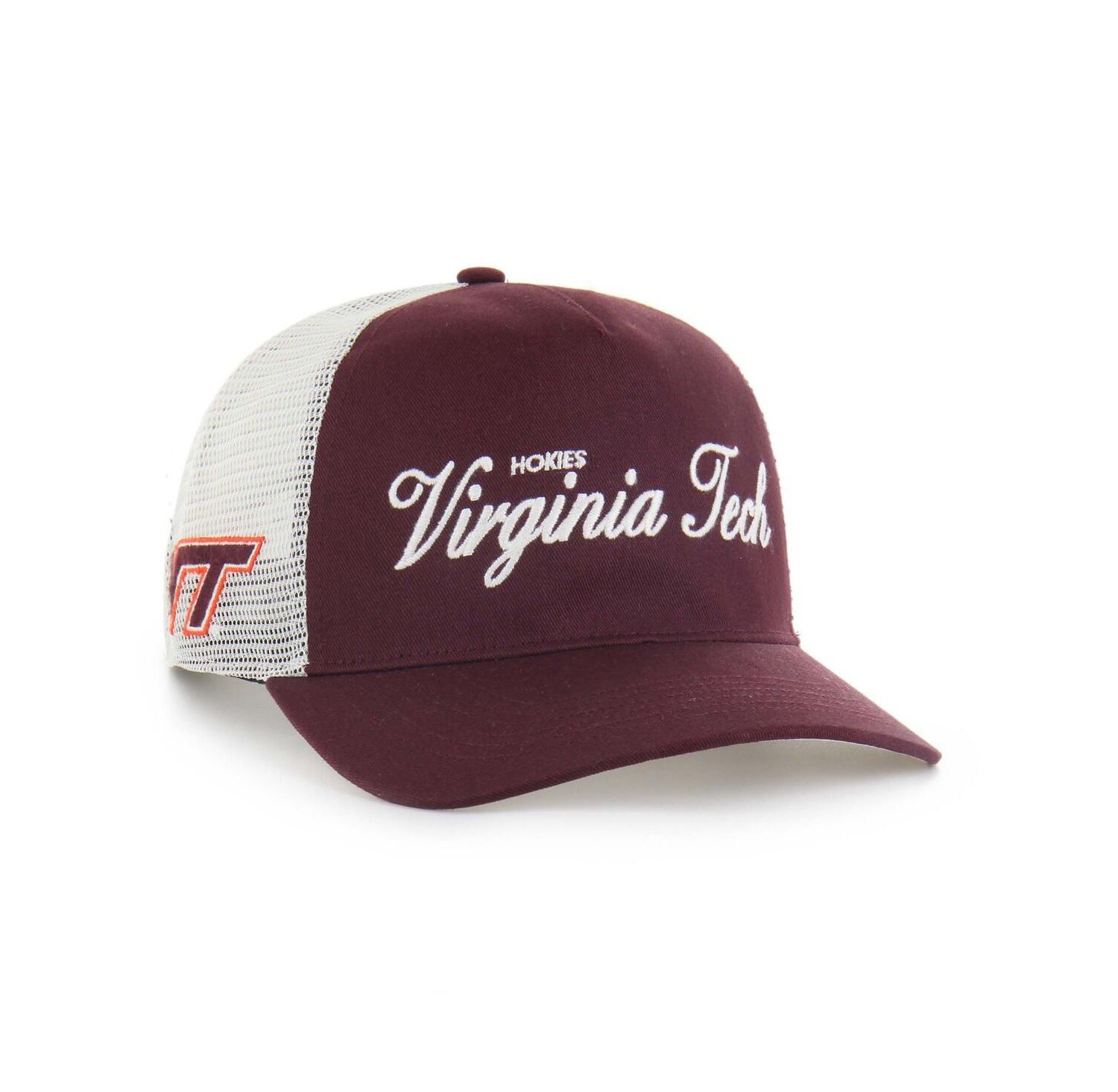 Men's and Women's Maroon Virginia Tech Hokies Contemporary Basics Foundation Trucker Hitch Adjustable Hat