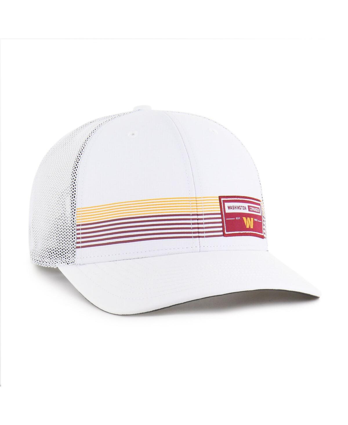 47 Brand Men's White Washington Commanders Rangefinder Trucker Adjustable Hat In White