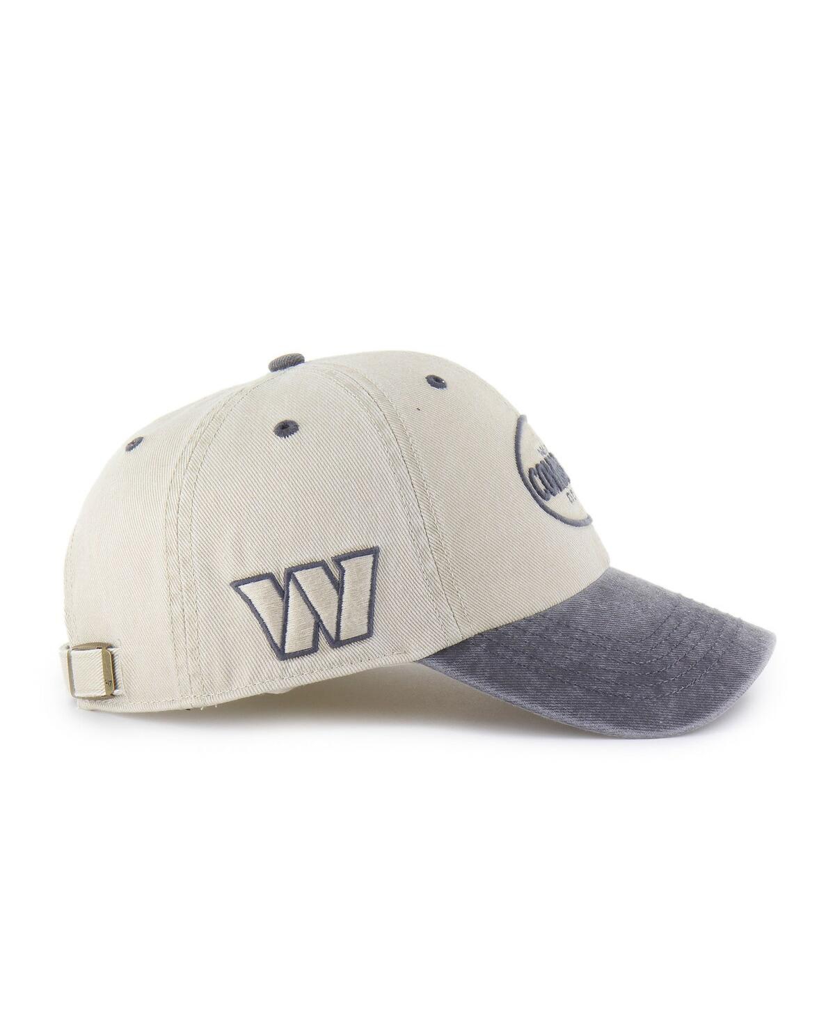 47 Brand Men's Khaki Washington Commanders Breaking Trail Clean Up Adjustable Hat In Brown