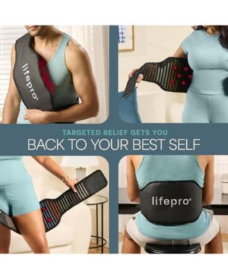 Red Light Therapy Belt – Infrared Heating Pad for Back, Shoulder & Body Pain Relief – 660nm & 850nm Near Infrared – Adjustable, Portable Design for Wellness & Relaxation