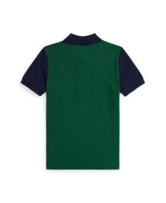 Toddler and Little Boys Striped Poplin Polo Shirt