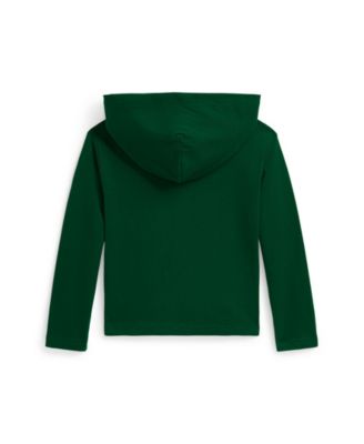 Toddler and Little Boys Polo Bear Hooded T-Shirt