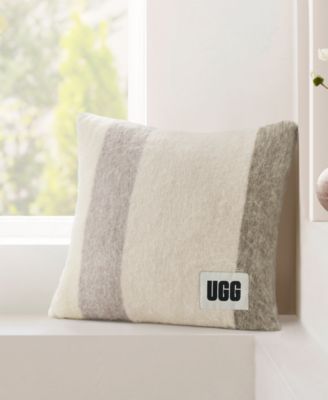 Calyx Stripe Faux Mohair Decorative Pillow, 20" x 20"