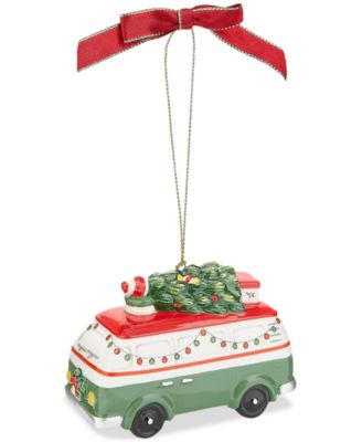 Christmas Tree Spode Camper Bus Ornament