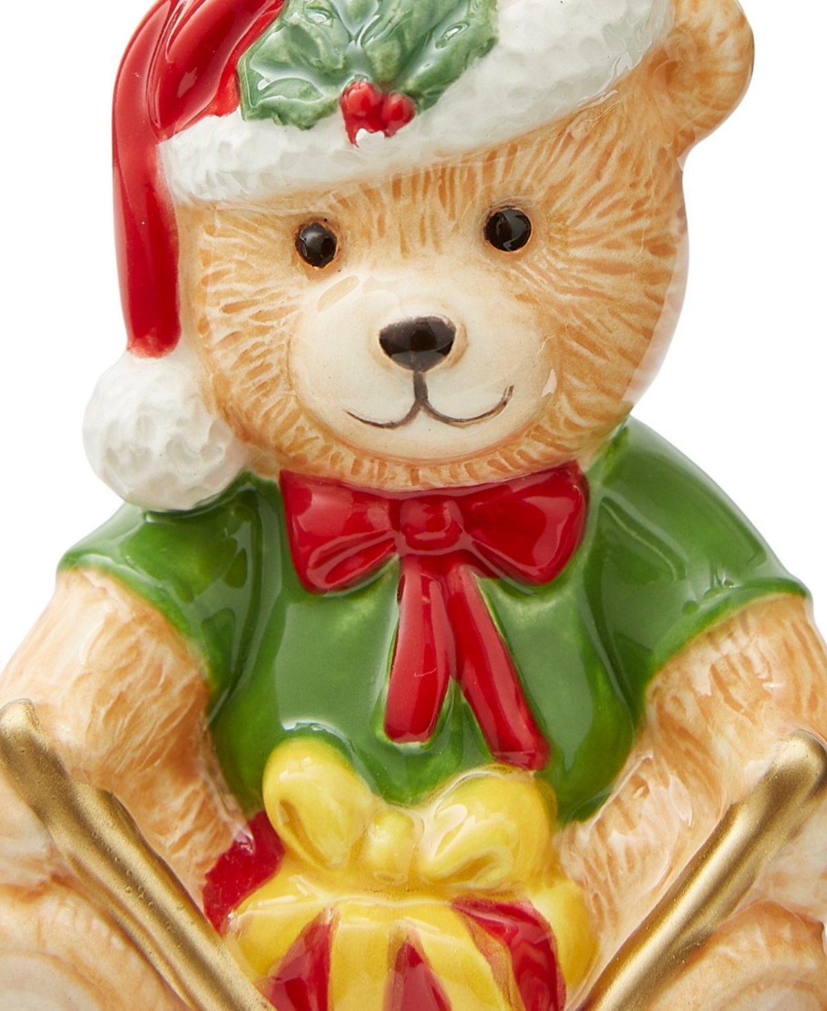 Spode Christmas Tree Teddy Bear on a Drum Ornament