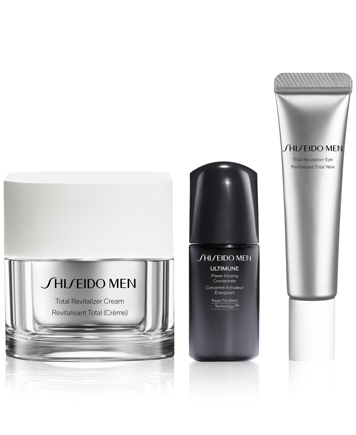 Shiseido 3-pc. Men's Total Revitalizer Face & Eye Cream Set In Transparent