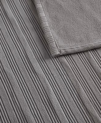 Heated Textured Fleece Blanket, King