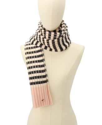 Striped Ribbed Scarf