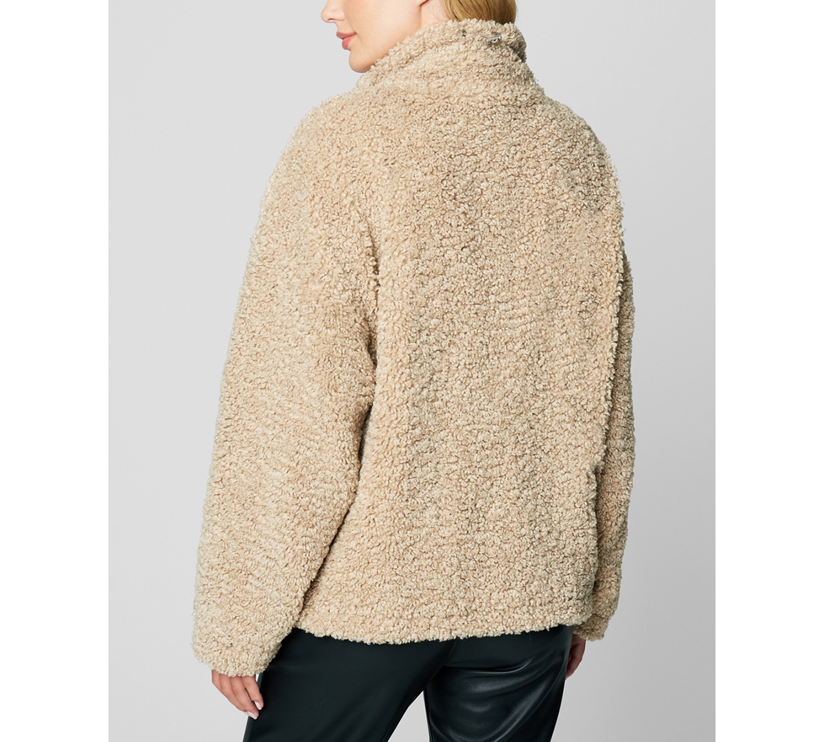 Blanknyc Women's Faux Sherpa And Denim Mixed Media Jacket In Multi