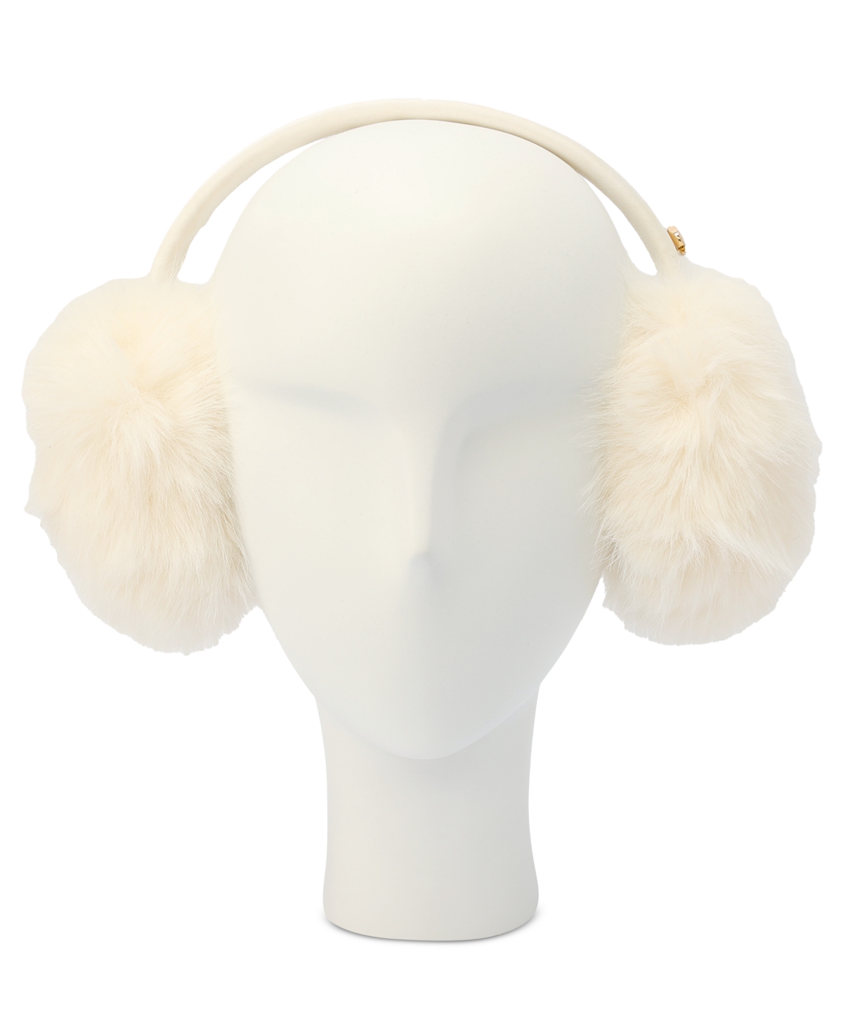 Kate Spade Oversized Faux-fur Earmuffs In Neutral